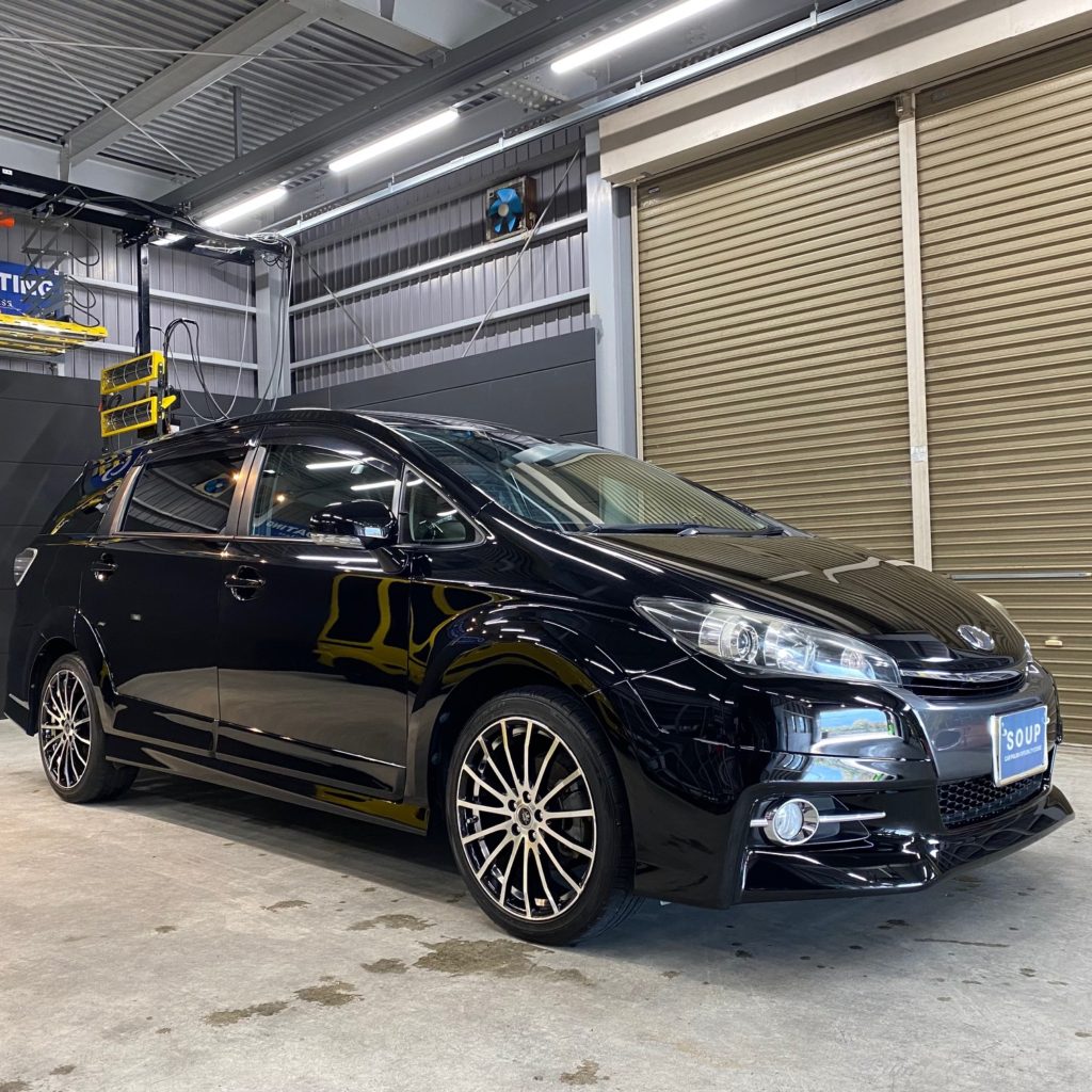 トヨタ ZGE22 ウィッシュ 三好郡ボディガラスコーティング - 徳島の