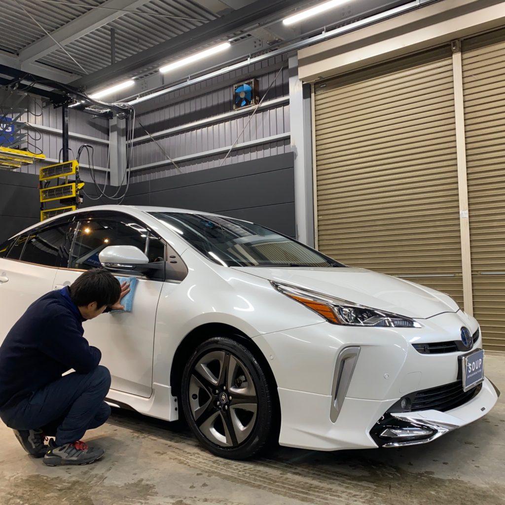 トヨタ ZVW51 プリウス 板野郡コーティングメンテナンス - 徳島の