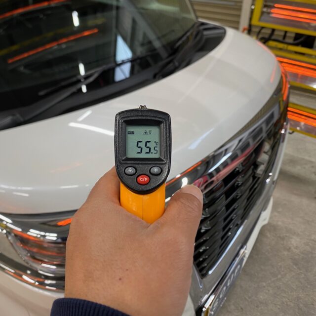 徳島県三好市のお客様の新車スズキ MK53S スペーシアカスタムに耐久性の高いボディガラスコーティングとホイールコーティングとハイウェイガードを施工しました。