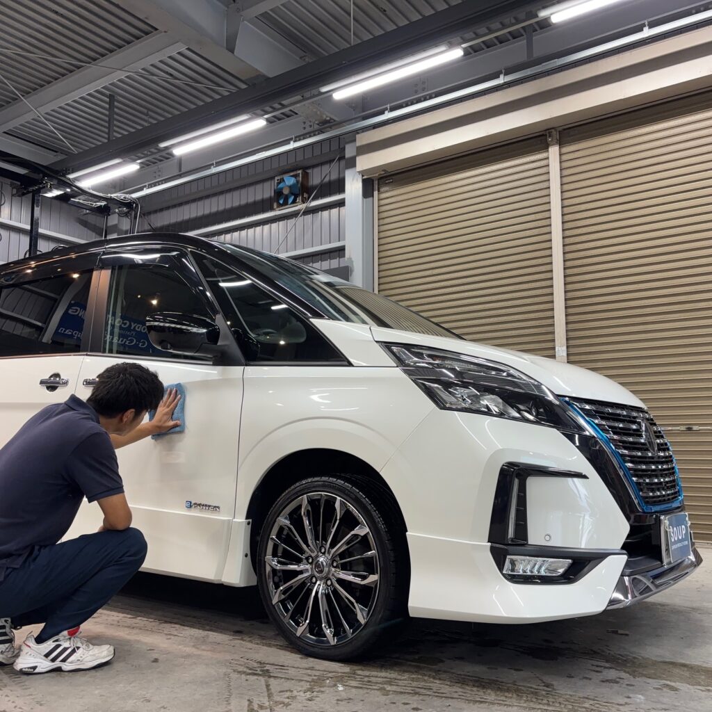 ニッサン HFC27 セレナハイウェイスター 徳島県美馬市コーティングメンテナンス