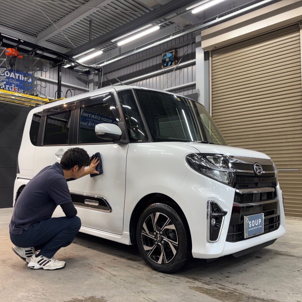 ダイハツ LA650S タントカスタム 徳島県三好郡コーティングメンテナンス