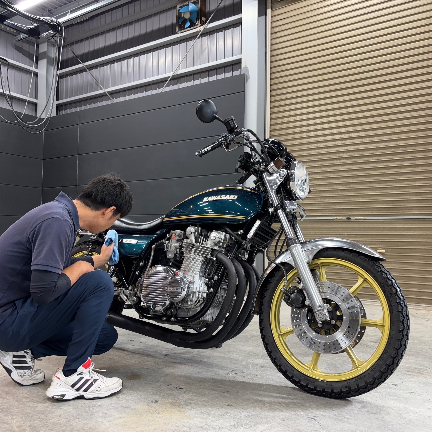 カワサキ KZT00A Z1000 徳島県三好市コーティングメンテナンス