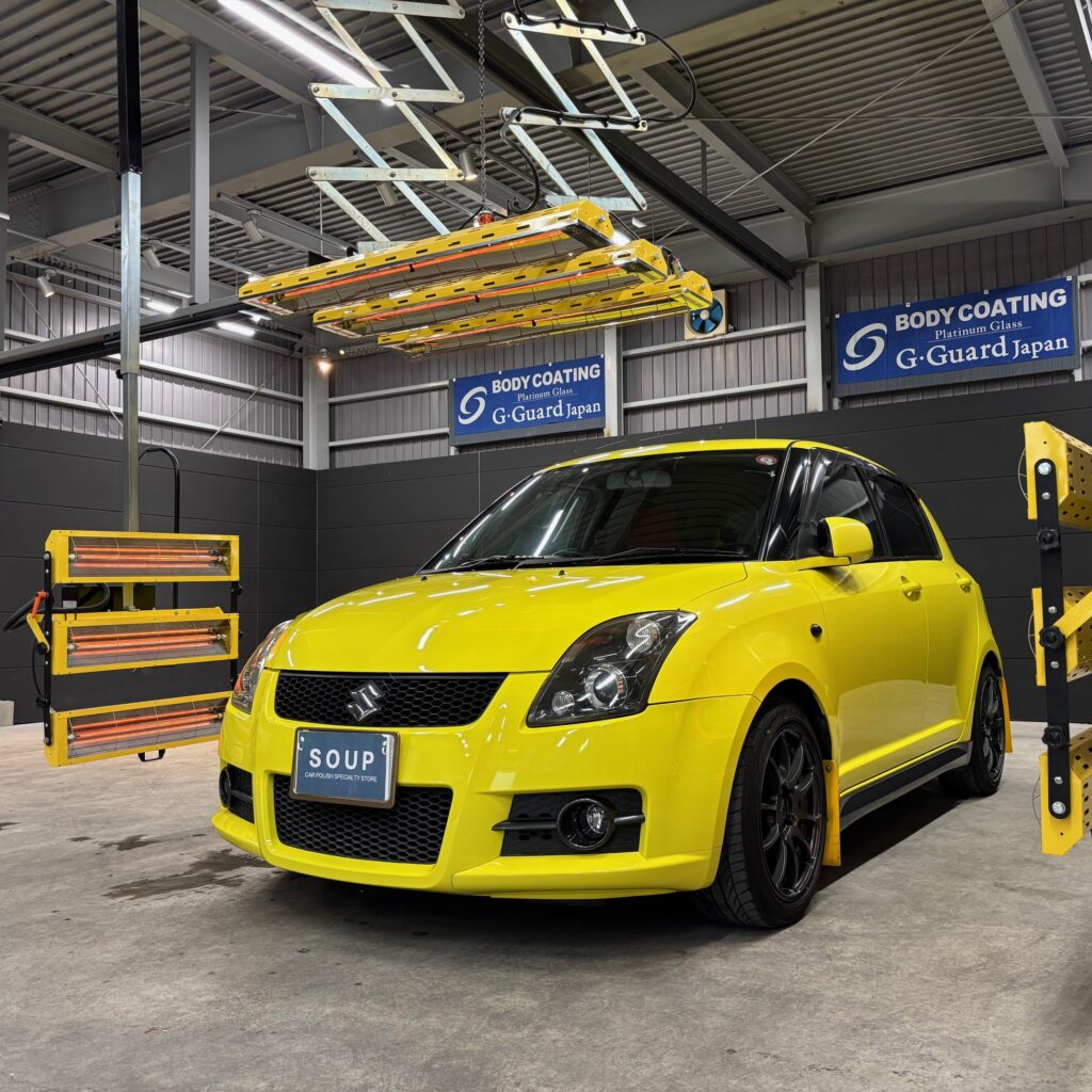 スズキ スイフトスポーツ ZC31S 徳島県三好郡ボディガラスコーティング