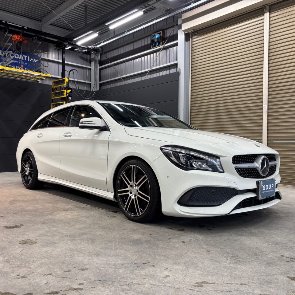 メルセデスベンツ X117 CLA180 ガラスコーティング