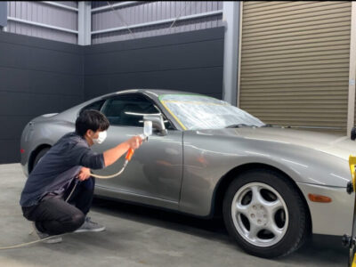 toyota 80スープラにセラミックコーティングを施工。徳島県のカーコーティング専門店SOUPではスポーツカーに最適なコーティングを提供しています。