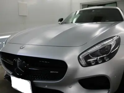 メルセデス　AMG GTにセラミックコーティングを施工。徳島県のカーコーティング専門店SOUPではスポーツカーに最適なカーコーティングを提案しています。