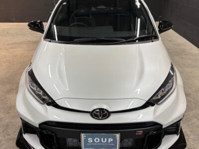 新車トヨタGRヤリス（GXPA16）にSystemX PROを施工。徳島県のカーコーティング専門店SOUPによる艶やかで高耐久なセラミックコーティング仕上げ。