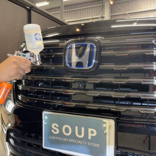 徳島県三好市カーコーティング専門店SOUP｜新車 ホンダ RC5 オデッセイ アブソルートにSystemX Crystal SSセラミックコーティングを施工し、深い艶と強靭な保護膜を纏った高品質な仕上がり