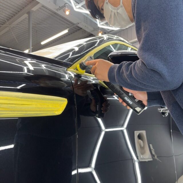 新車マツダ KH3P CX-60へ、徳島県三好市のカーコーティング専門店SOUPが軽研磨を施工。塗装面を繊細に整えることで、SystemX PROセラミックコーティング本来の透明感・艶・光沢をさらに高次元へ引き上げます。