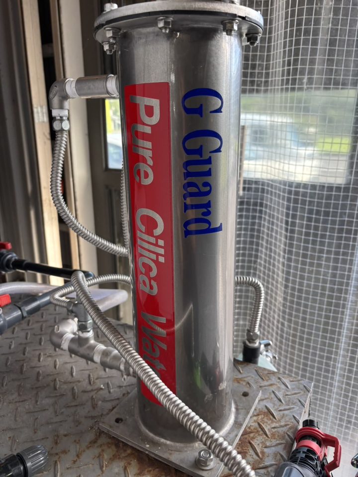 SOUPに設置されたG Guard Pure Silica Water用ユニット